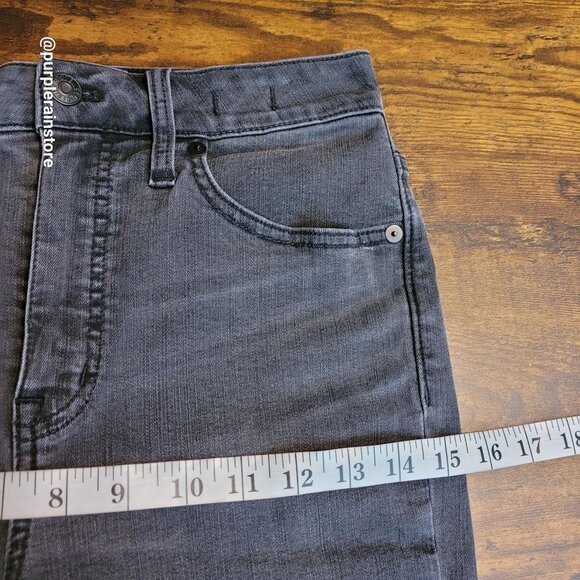 Madewell Jeans 27 Curvy High Rise Skinny Black Sea Wash Tummy Control Stretch - Picture 9 of 13